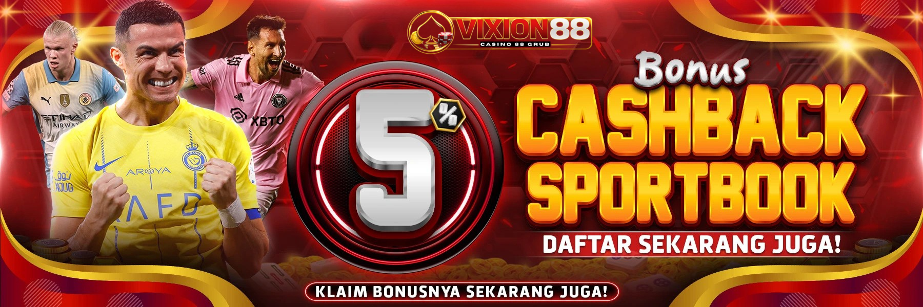 CASHBACK SPORTBOOK 5%